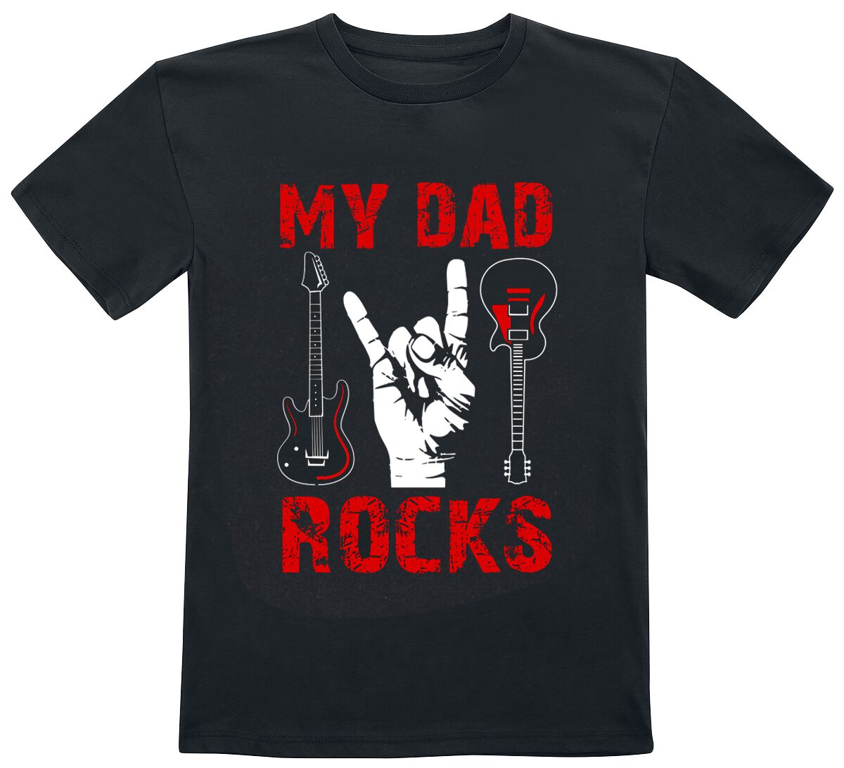 Familie & Freunde T-Shirt für Kleinkinder - My Dad Rocks - Kids - My Dad Rocks - für Mädchen & Jungen - schwarz von Familie & Freunde