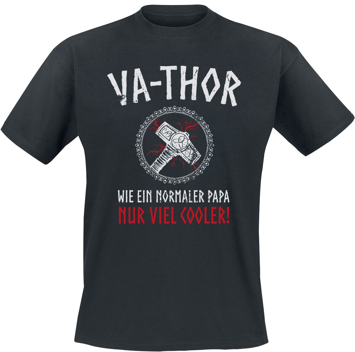 Familie & Freunde Va-Thor T-Shirt schwarz in 3XL von Familie & Freunde