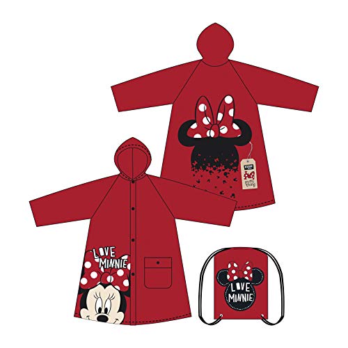 Familie24 Minnie Maus Regenjacke Poncho Kinderponcho Kinderregenjacke Regenmantel Kinderjacke Frozen WD9764 (6 Jahre) von Familie24