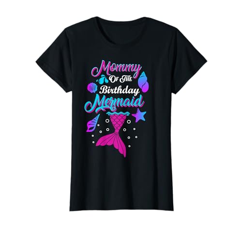 Mama der Geburtstags-Meerjungfrau T-Shirt Mama der Geburtstags-Meerjungfrau T-Shirt von Familien-Matching der Geburtstags-Meerjungfrau