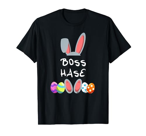 Boss Hase Osterhase Partnerlook Outfit Männer Frauen Ostern T-Shirt von Familien Partnerlook Oster Geschenke by KaMi
