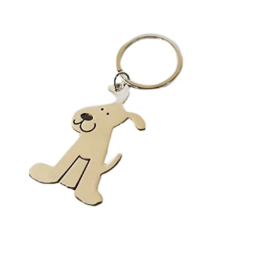 süßer Hund "Bello" Schlüsselanhänger 6cm | Glück | Geschenk | Liebe | Frauen | Damen | Herren | Kinder | Jungen | Mädchen | Schlüsselbund | Schlüsselhalter | Hund | Welpe von Familienkalender