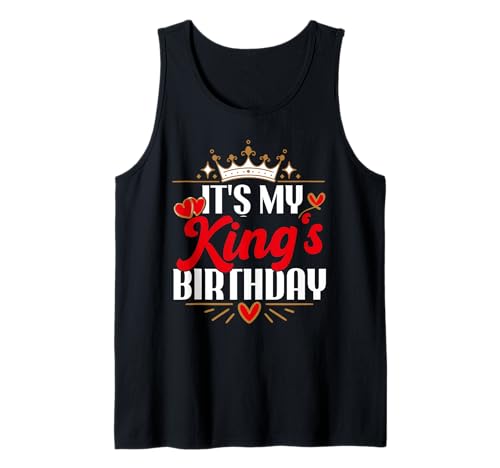 Es ist die Geburtstagspatele meines Königs für Frau Mädchen Tank Top Es ist die Geburtstagspatele meines Königs für Frau Mädchen Tank Top von Familienkönig und Königin Geburtstag Krone cooles