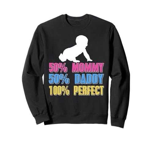 Mama und Papa Ergeben EIN Perfektes Baby Humor-Ausdruck Sweatshirt von Familienspaß Aussage Humorvolle Babyfreude