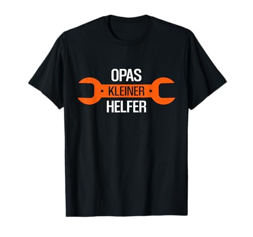 Opas kleiner Helfer Opa Enkel Werkzeug Kinder Werkstatt T-Shirt von Famillienoutfit Opa Kind Großvater Enkelkind
