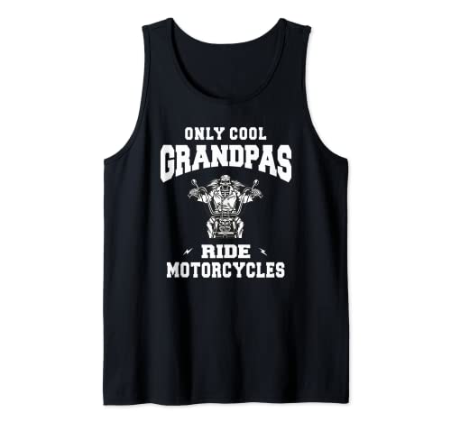 Nur coole Grandpas Ride Motorräder Bike Cycle Biker Herren Tank Top von Family 365