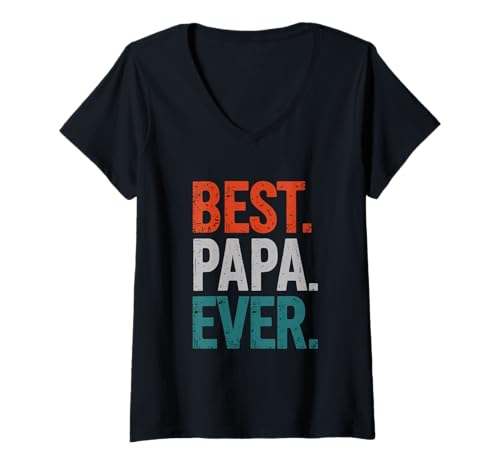 Damen Der Beste Papa Aller Zeiten: Familie, Liebe, Vaterschaft T-Shirt mit V-Ausschnitt Damen Der Beste Papa Aller Zeiten: Familie, Liebe, Vaterschaft T-Shirt mit V-Ausschnitt von Family Appreciation Love Fatherhood