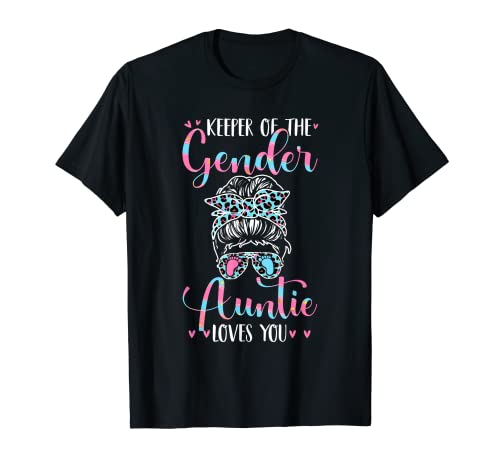 Keeper Of The Gender Auntie Loves You Women Gender Reveal T-Shirt Keeper Of The Gender Auntie Loves You Women Gender Reveal T-Shirt von Family Baby Shower Costume