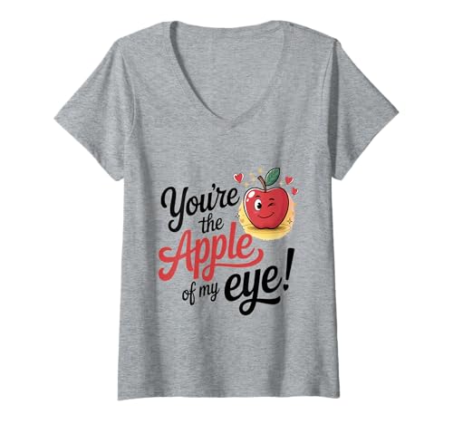 Damen Lustiger Tanzpartner mit Hühnchen im Bananen-Trend T-Shirt mit V-Ausschnitt Damen Lustiger Tanzpartner mit Hühnchen im Bananen-Trend T-Shirt mit V-Ausschnitt von Family Cutey Chicken Farm Fruit