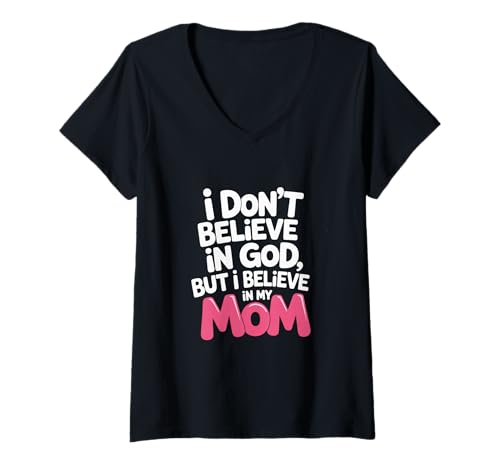 Damen Meine Mutter ist eine Heldin T-Shirt mit V-Ausschnitt von Family Cutey PH Merch Designs Art, Store