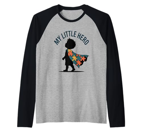 My Superhero Kids Parent Neuiodivergent Autismus Autistic Raglan My Superhero Kids Parent Neuiodivergent Autismus Autistic Raglan von Family Cutey PH Merch Designs Art Store