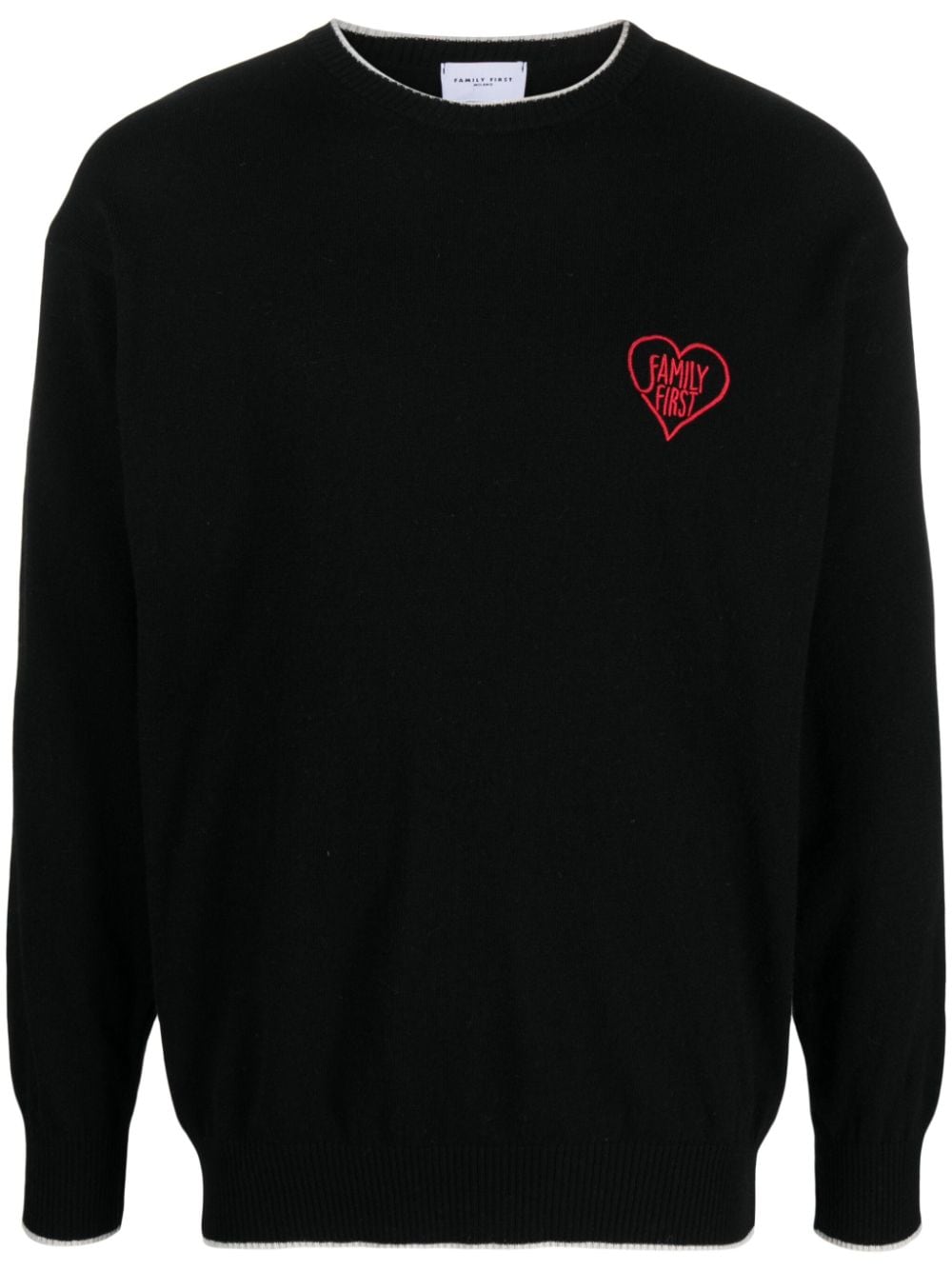 Family First Pullover mit Logo-Stickerei - Schwarz von Family First