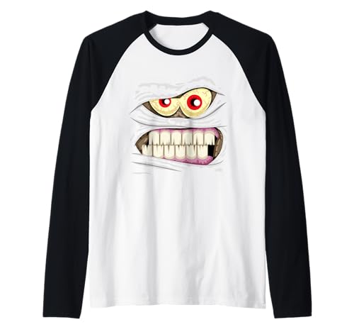Monstergesicht Halloween passendes Kostüm Zombie Mama Herren Kind Raglan Monstergesicht Halloween passendes Kostüm Zombie Mama Herren Kind Raglan von Family Halloween Group Ideas Boys Girls Men Women