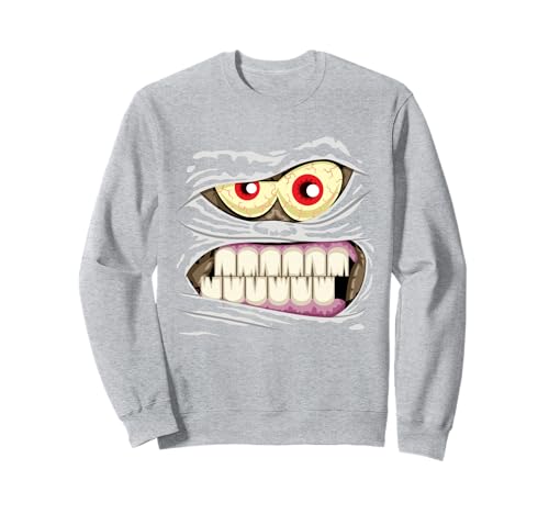 Monstergesicht Halloween passendes Kostüm Zombie Mama Herren Kind Sweatshirt Monstergesicht Halloween passendes Kostüm Zombie Mama Herren Kind Sweatshirt von Family Halloween Group Ideas Boys Girls Men Women