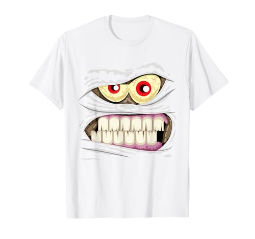 Monstergesicht Halloween passendes Kostüm Zombie Mama Herren Kind T-Shirt von Family Halloween Group Ideas Boys Girls Men Women