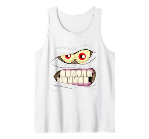 Monstergesicht Halloween passendes Kostüm Zombie Mama Herren Kind Tank Top von Family Halloween Group Ideas Boys Girls Men Women