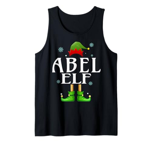 ABEL Elf Xmas Lustiges Familienpassendes Weihnachtsfest für Herren ABEL Tank Top von Family Holiday Matching Christmas Elf Gifts.