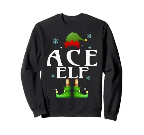 ACE Elf Xmas Lustiges Familienpassendes Weihnachts-ACE für Herren Sweatshirt von Family Holiday Matching Christmas Elf Gifts.