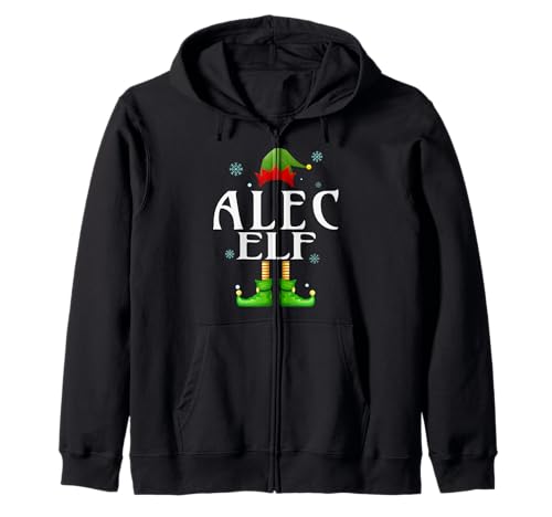 ALEC Elf Xmas Funny Herren Familie Matching Christmas ALEC Kapuzenjacke von Family Holiday Matching Christmas Elf Gifts.