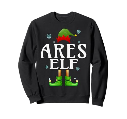 ARES Elf Xmas Lustiges Familienpassendes Weihnachtsfest für Herren ARES Sweatshirt von Family Holiday Matching Christmas Elf Gifts.