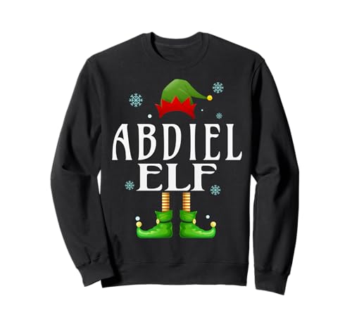 Abdiel Elf Xmas Funny Herren Familie Matching Christmas Abdiel Sweatshirt von Family Holiday Matching Christmas Elf Gifts.