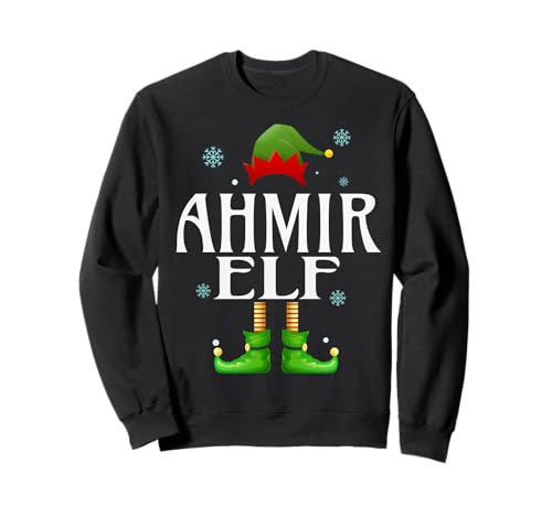 Ahmir Elf Xmas Funny Herren Familie Matching Christmas Ahmir Sweatshirt von Family Holiday Matching Christmas Elf Gifts.