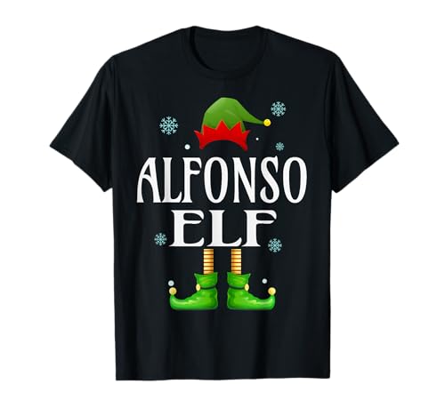 Alfonso Elf Xmas Lustig Herren Familie Passende Weihnachten T-Shirt von Family Holiday Matching Christmas Elf Gifts.