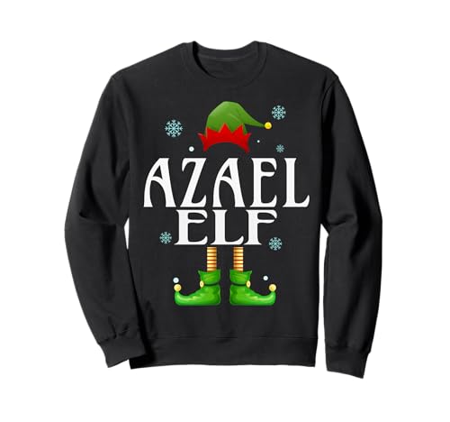 Azael Elf Xmas Funny Herren Familie Matching Christmas Azael Sweatshirt von Family Holiday Matching Christmas Elf Gifts.