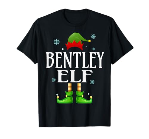 Bentley Elf Xmas Lustig Herren Familie Passende Weihnachten T-Shirt von Family Holiday Matching Christmas Elf Gifts.