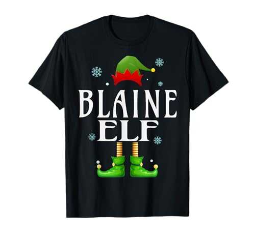 Blain Elf Xmas Funny Herren Familie Passende Weihnachten Blain T-Shirt von Family Holiday Matching Christmas Elf Gifts.