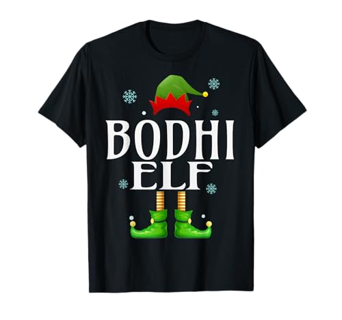 Bodhi Elf Xmas Lustiges Familienpassendes Weihnachts-Bodhi für Herren T-Shirt von Family Holiday Matching Christmas Elf Gifts.