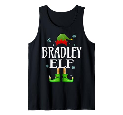 Bradley Elf Xmas Lustig Herren Familie Passende Weihnachten Tank Top von Family Holiday Matching Christmas Elf Gifts.