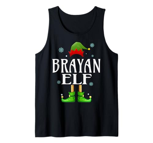 Brayan Elf Xmas Lustiges Familienarmband für Herren, passend zu Weihnachten, Brayan Tank Top von Family Holiday Matching Christmas Elf Gifts.