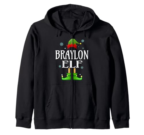 Braylon Elf Xmas Lustig Herren Familie Passende Weihnachten Kapuzenjacke von Family Holiday Matching Christmas Elf Gifts.