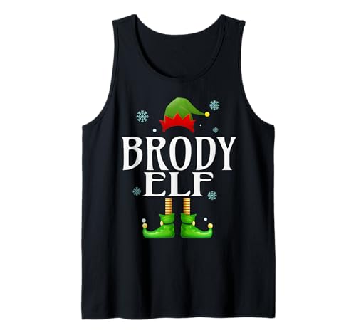 Brody Elf Xmas Lustiges Familienpassendes Weihnachts-Brody für Herren Tank Top von Family Holiday Matching Christmas Elf Gifts.