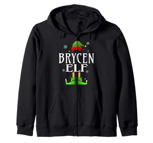 Brycen Elf Xmas Funny Herren Familie Matching Christmas Brycen Kapuzenjacke von Family Holiday Matching Christmas Elf Gifts.