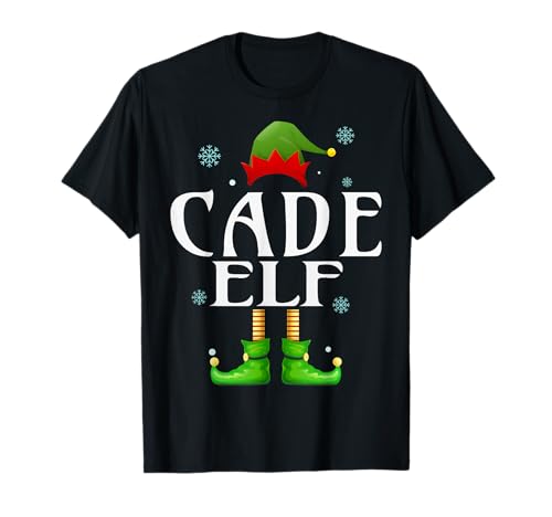 CADE Elf Xmas Lustiges Familienpassendes Weihnachts-CADE für Herren T-Shirt von Family Holiday Matching Christmas Elf Gifts.