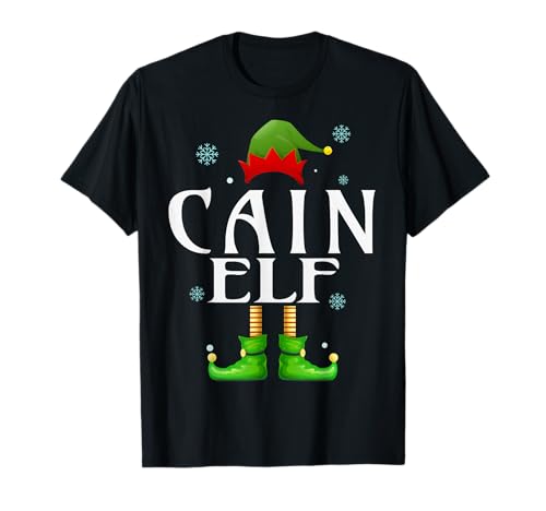 Cain Elf Xmas Funny Herren Familie Matching Christmas Cain T-Shirt von Family Holiday Matching Christmas Elf Gifts.
