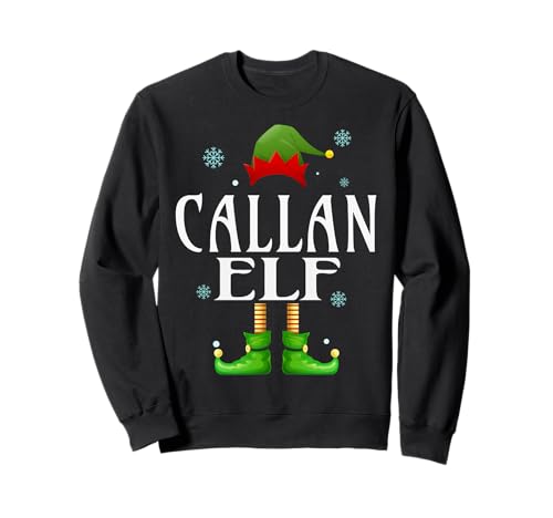 Callan Elf Xmas Funny Herren Familie Matching Christmas Callan Sweatshirt von Family Holiday Matching Christmas Elf Gifts.