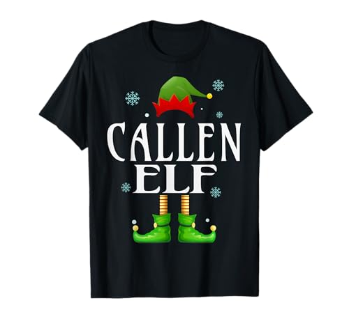 Callen Elf Xmas Lustiges, für die Familie passendes Weihnachts-Callen-Design für Herren T-Shirt von Family Holiday Matching Christmas Elf Gifts.