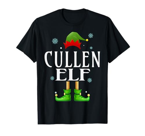 Cullen Elf Xmas Funny Herren Familie Matching Christmas Cullen T-Shirt von Family Holiday Matching Christmas Elf Gifts.