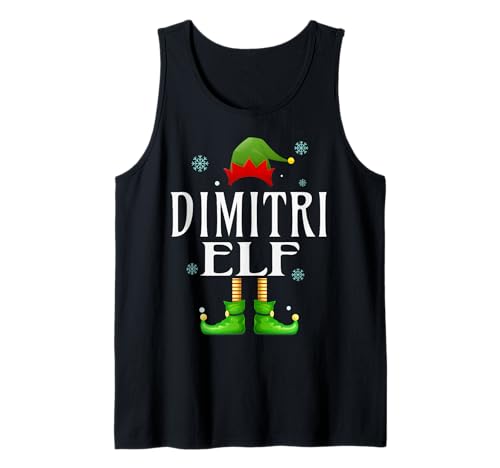 Dimitri Elf Xmas Lustig Herren Familie Passende Weihnachten Tank Top von Family Holiday Matching Christmas Elf Gifts.