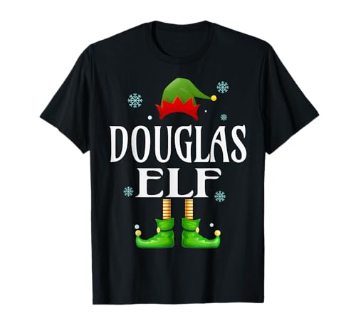 Douglas Elfe Xmas Lustig Herren Familie Passende Weihnachten T-Shirt von Family Holiday Matching Christmas Elf Gifts.