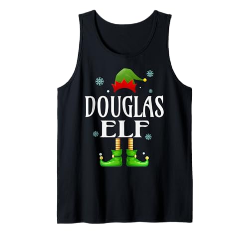 Douglas Elfe Xmas Lustig Herren Familie Passende Weihnachten Tank Top von Family Holiday Matching Christmas Elf Gifts.