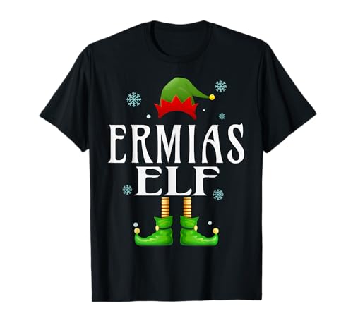 ERMIAS Elf Xmas Lustige Herren Familie Passende Weihnachten ERMIAS T-Shirt von Family Holiday Matching Christmas Elf Gifts.