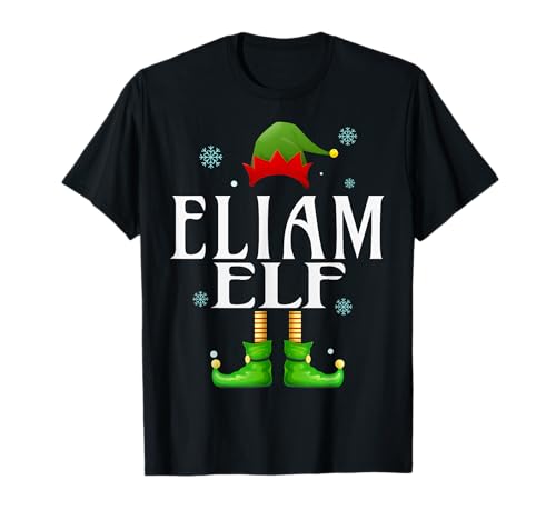 Elam Elf Xmas Funny Herren Familie Matching Christmas Eliam T-Shirt von Family Holiday Matching Christmas Elf Gifts.