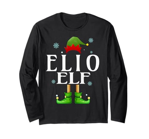 Elio Elf Xmas Funny Herren Familie Matching Christmas Elio Langarmshirt von Family Holiday Matching Christmas Elf Gifts.