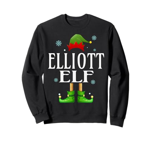 Elliott Elf Xmas Funny Herren Familie Matching Christmas Sweatshirt von Family Holiday Matching Christmas Elf Gifts.