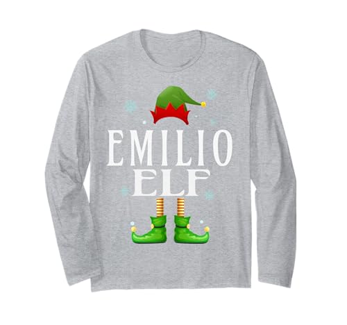 Emilio Elf Xmas Funny Herren Familie Matching Christmas Emilio Langarmshirt von Family Holiday Matching Christmas Elf Gifts.