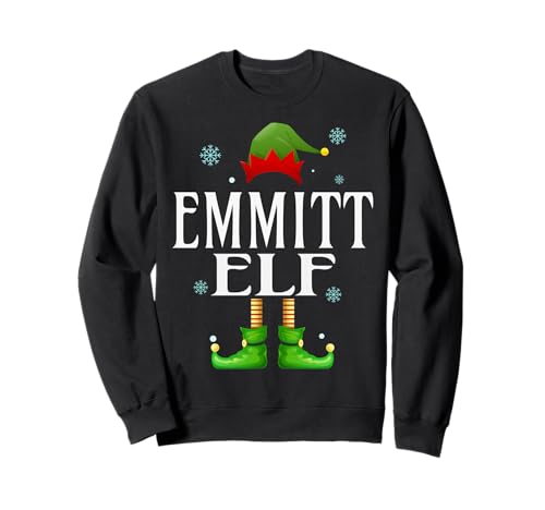Emmitt Elf Xmas Lustiges Familienpassendes Weihnachts-Emmitt für Herren Sweatshirt von Family Holiday Matching Christmas Elf Gifts.